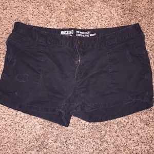 Women’s Black Distressed Shorts
